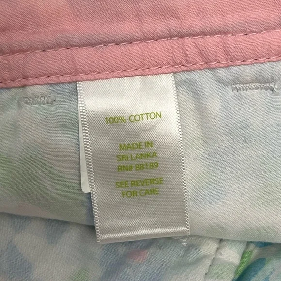 Lilly Pulitzer Callahan Shorts | Size 2 | Blue Green Pink Print - Picture 9 of 10